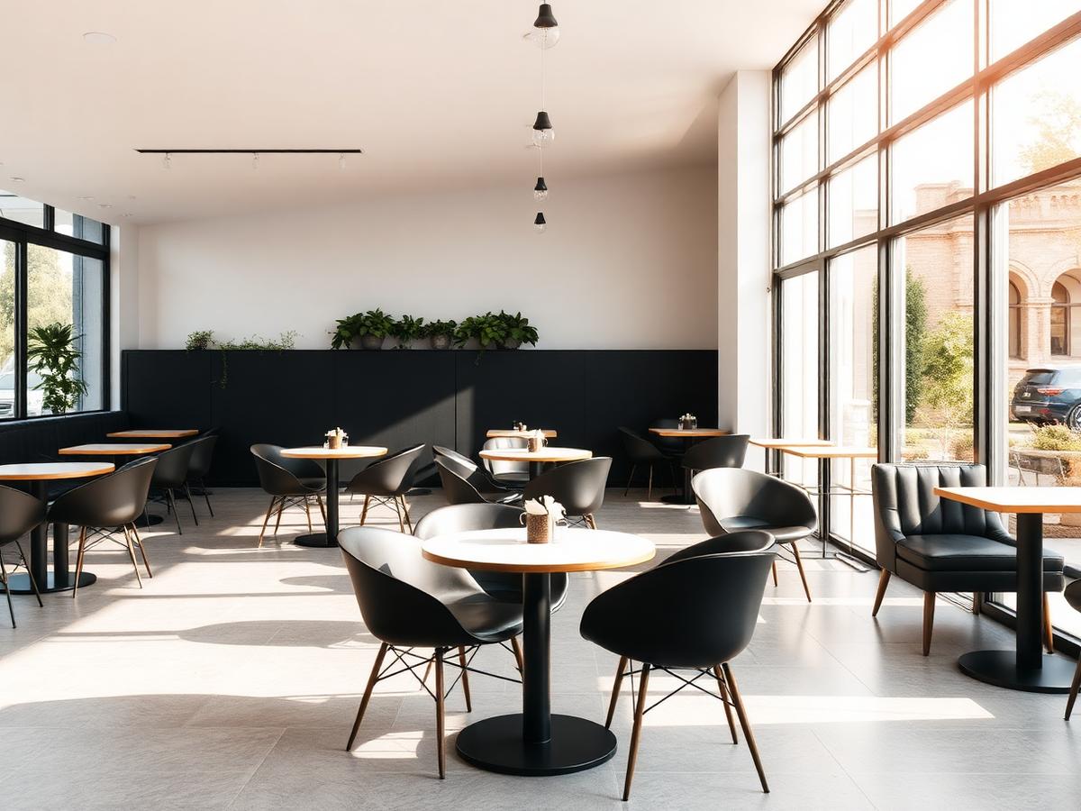 Crisp Black & White Dining